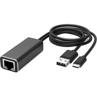 waipu.tv Ethernet Adapter für waipu.tv 4K Stick | USB-C auf RJ45 | LAN Netzwerkadapter mit USB 2.0 Netzkabel für Stromversorgung