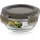 Lock & Lock LocknLock Oven Glass LLG812G Frischhaltedose 130ml - Borosilikatglas (1er Pack) - Grau/Transparent