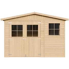 TIMBELA Geräteschrank 3 x 3 m Beige