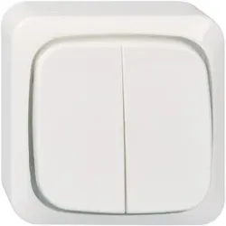 Elso 561664 Doppel-Wechselschalter 16A NOVIA/RENOVIERUNG Steckklemme reinweiß