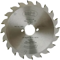 Bepo Sägeblatt (Holzsägeblatt) ø 170 mm für Holz und ausgehärteter Kitt HW