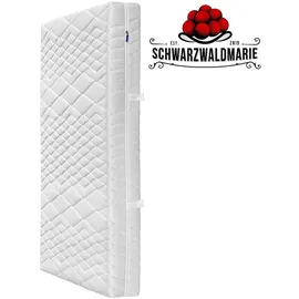 schwarzwaldmarie TFK – 7-Zonen-Tonnentaschenfederkernmatratze mit Comfortflex-Schaum, Größe: 140 x 200 cm, Härtegrad: H2