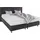 Westfalia Schlafkomfort Boxspringbett, inkl. Kaltschaum-Topper und Zierkissen Strukturstoff, Liegefläche B/L: 180 cm x 200 cm, H3, 7-Zonen-Kaltschaummatratze, grau Boxspringbett, Made in Germany - Möbel