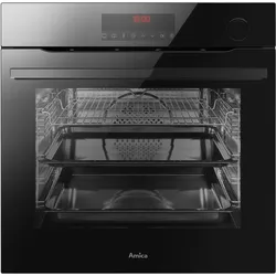 AMICA Dampfbackofen "EBSX 949 610 S", A+ (A+++-D), schwarz, B:56cm H:60cm T:56cm, Backöfen, Extra großer Ofen mit 2 Auszügen, Backbleche gleiten sicher heraus.