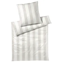 Bettwäsche ELEGANTE, beige (sand), B/L: 135cm x 200cm, , Mako-Satin, B/L: 80cm x 80cm, Mako-Satin, Obermaterial: 100% Baumwolle, Bettwäsche, angenehmes Hautgefühl
