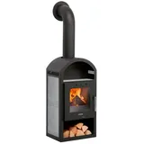 Justus Vegas V Stahl Schwarz/Abdeckplatte Keramik Grau