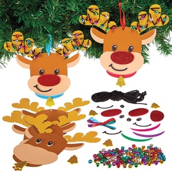 Weihnachtsdeko Rentier, 5 Stück (Pro Set 5)