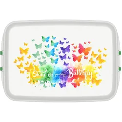 Lunchbox B1150-11 aus nachwachsenden Rohstoffen Motiv Schmetterling