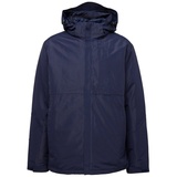 CMP Man Jacket Zip Hood Detachable black blue 50