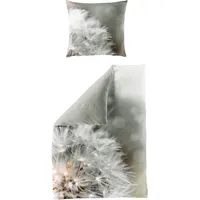 BIERBAUM Pusteblume silber 135 x 200 cm + 80