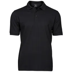 Tee Jays  Herren Stretch Poloshirt Milo in Schwarz, Gr. S