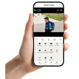 ideoon WLAN Solar Überwachungskamera 3MP Weiß