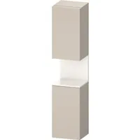 Duravit Qatego Hochschrank Taupe Matt mit Nischenbeleuchtung