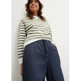 bonprix Schlupfjeans (Packung, 2-tlg) lockere loose fit Passform, elastischer Bund mit Kordelzug blau 44