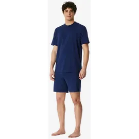 SCHIESSER Pyjama Modern Essentials Blau XL