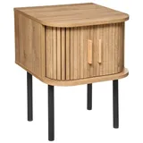 Atmosphera - Zweitüriges Nachttischchen Colva - Natur - Beige