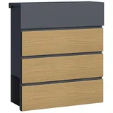 Estexo XL Design Briefkasten Anthrazit