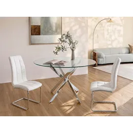 vente-unique Cosima Ø 120 cm transparent