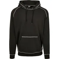 URBAN CLASSICS Contrast Stitching Kapuzenpullover Black M