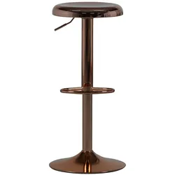 Barhocker Isaac aus Metall, Kupfer