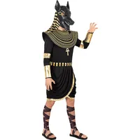 Funidelia | Anubis Kostüm für Herren Ägypten, Pharao, Kulturen, Länder - Kostüm für Erwachsene & Verkleidung für Partys, Karneval & Halloween - Größe S - M - Schwarz