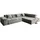 KAWOLA Sofa NEVADA silber