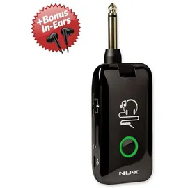 Nux Mighty Plug Verstärker- und Effekt-Simulation + Bonus In Ear Kopfhörer - Schwarz