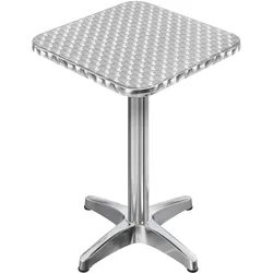 CB | Aluminium Bistro Stehtisch | 60 x 60 x 111 cm | Edelstahl / Aluminium | Zusatzgewicht
