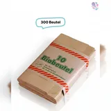 Blanc HYGIENIC Papier Müllbeutel, 300Stk, ca. 10 Liter, kompostierbar, braun, 34x20cm