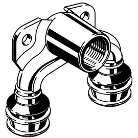 Viega Raxofix Doppelwandscheibe 645953 16mmxRp 1/2x20mm, Siliziumbronze, mit SC-Contur
