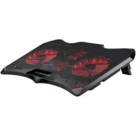 Esperanza EGC102, Laptop Cooling Pad, Notebook Ständer, Schwarz, Rot