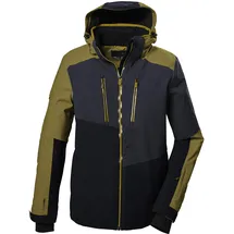 KILLTEC Herren Skijacke/Funktionsjacke mit abzippbarer Kapuze und Schneefang KSW 70 MN SKI JCKT, blasses oliv, M,