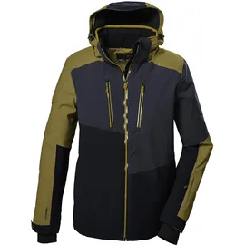 KILLTEC Herren Skijacke/Funktionsjacke mit abzippbarer Kapuze und Schneefang KSW 70 MN SKI JCKT, blasses oliv, M,