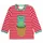 Toby Tiger Langarmshirt Langarmshirt mit Frosch Applikation rot 86