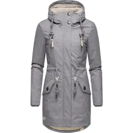 Ragwear Wintermantel "Elsie Melange", Damen, Gr. 4XL (48), grau, Obermaterial: 100% Polyester. Innenfutter: 100% Polyester. Wattierung: 100% Polyester, figurumspielend ca.