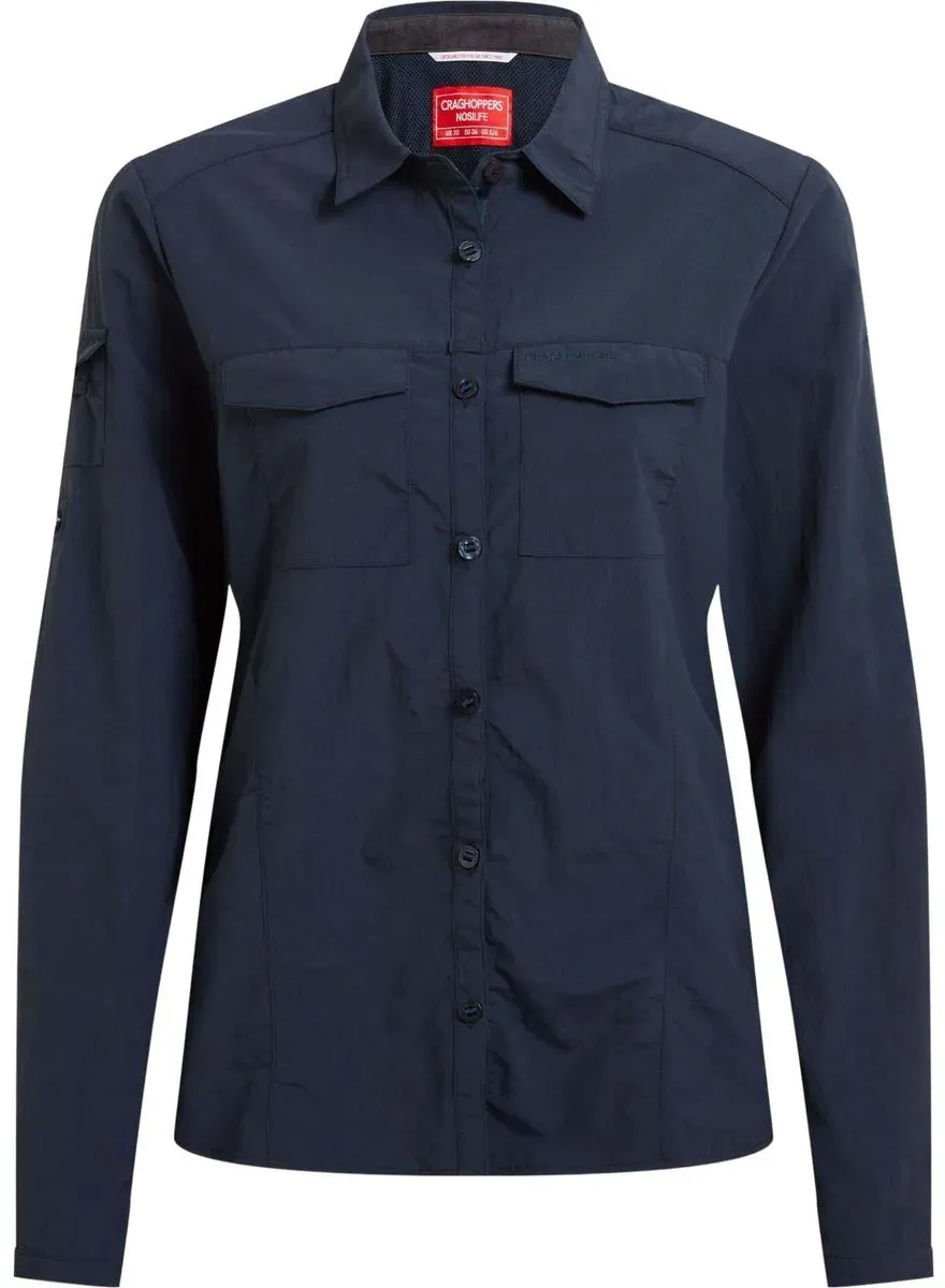 Craghoppers Nosilife Adventure Long Sleeved Shirt III blue navy (7V1) 50