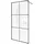 Home Deluxe BAKI Walk-In-Dusche 90 x 200 cm Schwarz Klarglas