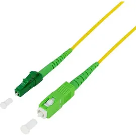 Logilink Singlemode Glasfaserkabel SC-APC/LC-APC, OS2, Simplex, 15,0m