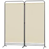 Angel Living Paravent 2 Teilig klappbarer Raumteiler, freistehende Sichtschutzwand (2 St), ür Büro, Balkon, Schlafzimmer und Garten, 162x180cm beige