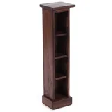 DESIGN DELIGHTS CD-Regal 76 x 15,5 x 16 cm Hellbraun