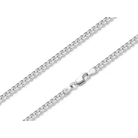 Silberkettenstore Silberkette Panzerkette 3,5mm - 925 Silber, Länge wählbar von 38-100cm silberfarben 70cm