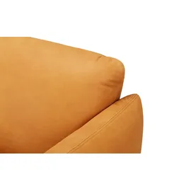 Sofa.de Drehsessel aus Echtleder FIRE ¦ gelb ¦ Maße (cm): B: 100 H: 80 T: 90
