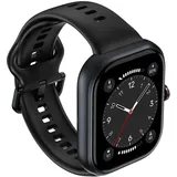 Honor Choice Watch BT 39,90 mm Kunststoffgehäuse schwarz Sportarmband schwarz M