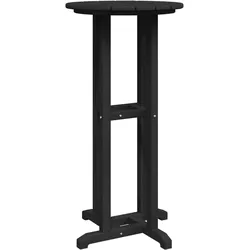 vidaXL Bar Tisch Schwarz 55x55x107 cm HDPE