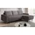 m-punkt Eckcouch Cord 2-Sitzer Grau