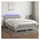vidaXL Boxspringbett 140 x 200 cm LED Hellgrau