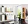 WELLTIME Soria Hochschrank 30 x 185 x 35 cm Weiß Metall/MDF/Spanplatte/Massivholz