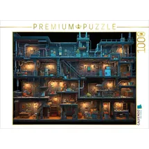 Calvendo Puzzle Verwinkelte Räume in einem Computer Spiel - Gamer Nostalgie 1000 Teile Lege-Größe 64x48cm Foto-Puzzle für glückliche Stunden