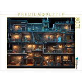 Calvendo Puzzle Verwinkelte Räume in einem Computer Spiel - Gamer Nostalgie 1000 Teile Lege-Größe 64x48cm Foto-Puzzle für glückliche Stunden