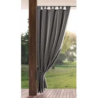Eurofirany Garden Outdoorvorhäng mit Schlaufenschal- 1 STK. Abnehmbaren Schlaufen,
